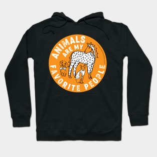 Animals are My Favorite People — Original Illustration series Hoodie